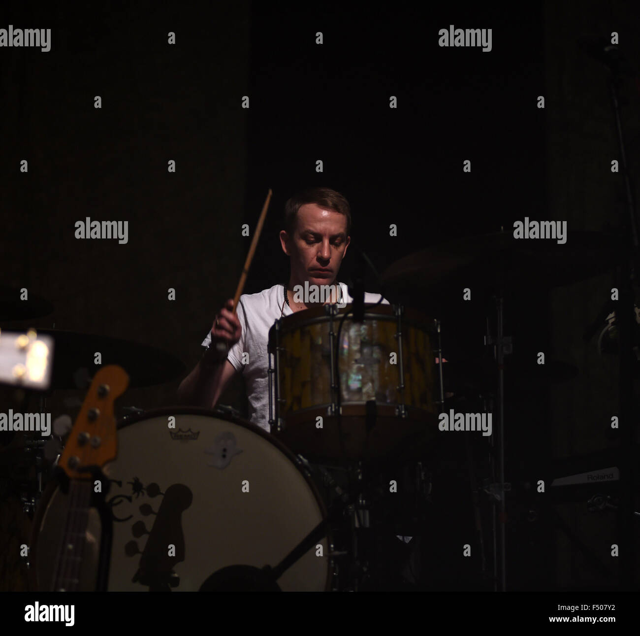 Oct. 24, 2015 - Norfolk, VIRGINIA, USA - MODEST MOUSE comes to the CONSTANT CENTER at OLD DOMINION UNIVERSITY  in NORFOLK, VIRGINIA on 24 OCTOBER 2015. (Credit Image: © Jeff Moore via ZUMA Wire) Stock Photo