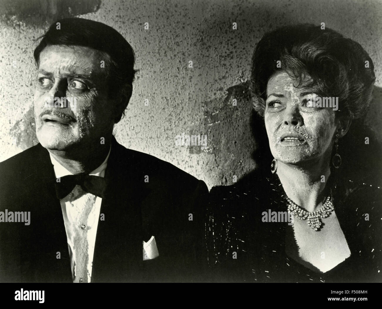 The actors Paula Raymond and Alex D'Arcy in a scene from the movie 'Blood of Dracula's castle', USA 1969 Stock Photo