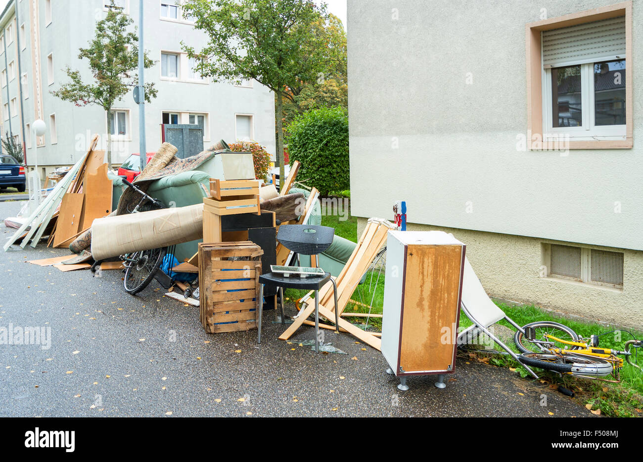Big pile of old broken furniture Stock Photo 89131970 Alamy