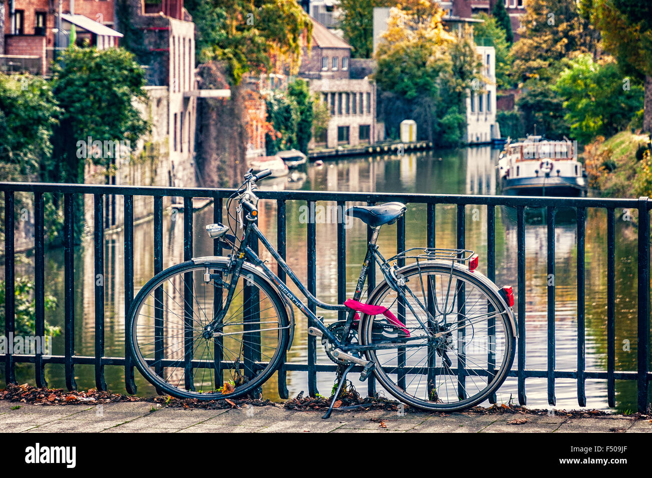 Bike in Gent Stock Photo Alamy