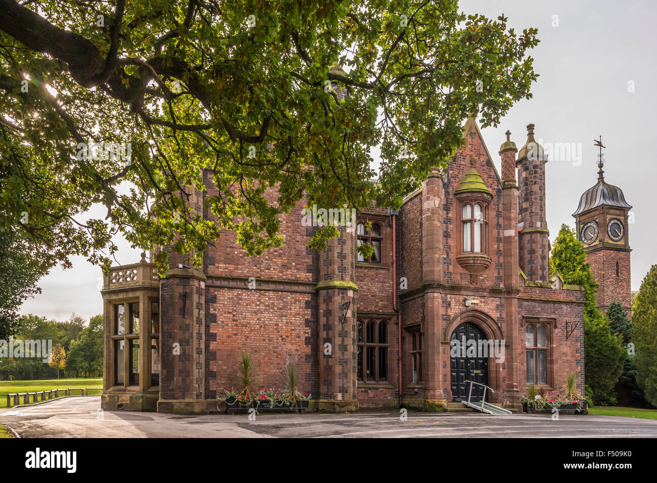 Walton Hall in Walton Park near Warrington. Cheshire. North West