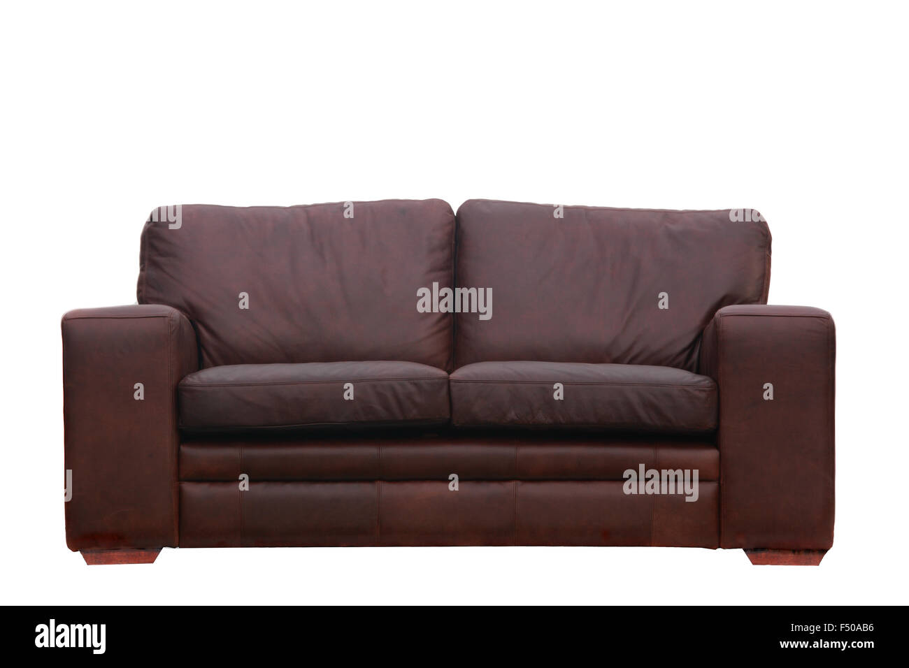 Leather Sofa Armchair Cutout Stock Photo Alamy