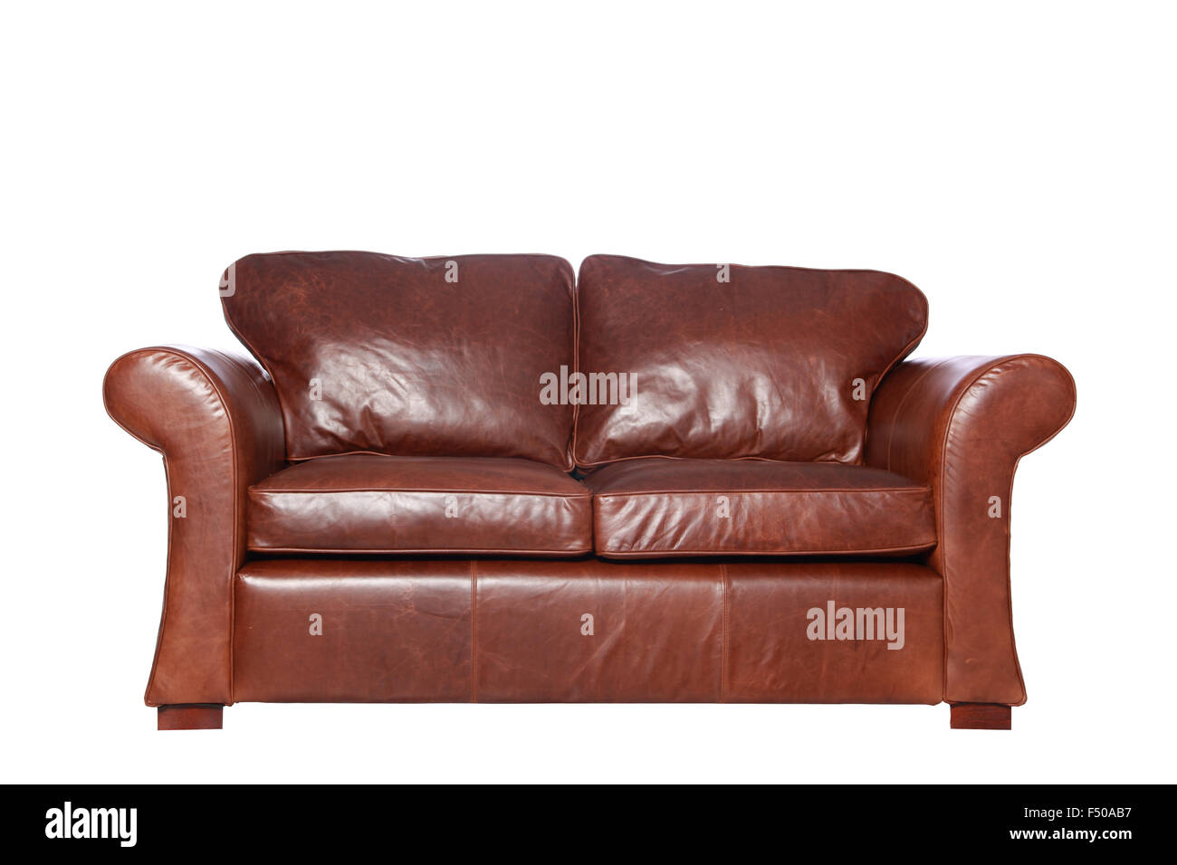 Leather Sofa Armchair Cutout Stock Photo Alamy