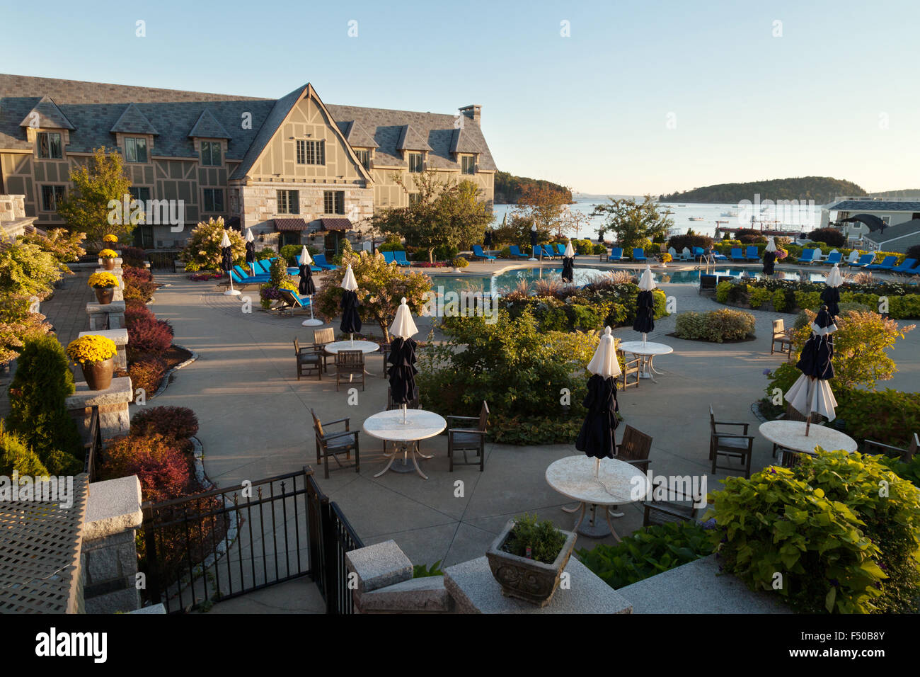 The luxury Harborside Hotel, Spa & Marina, Bar Harbor, Mount Desert