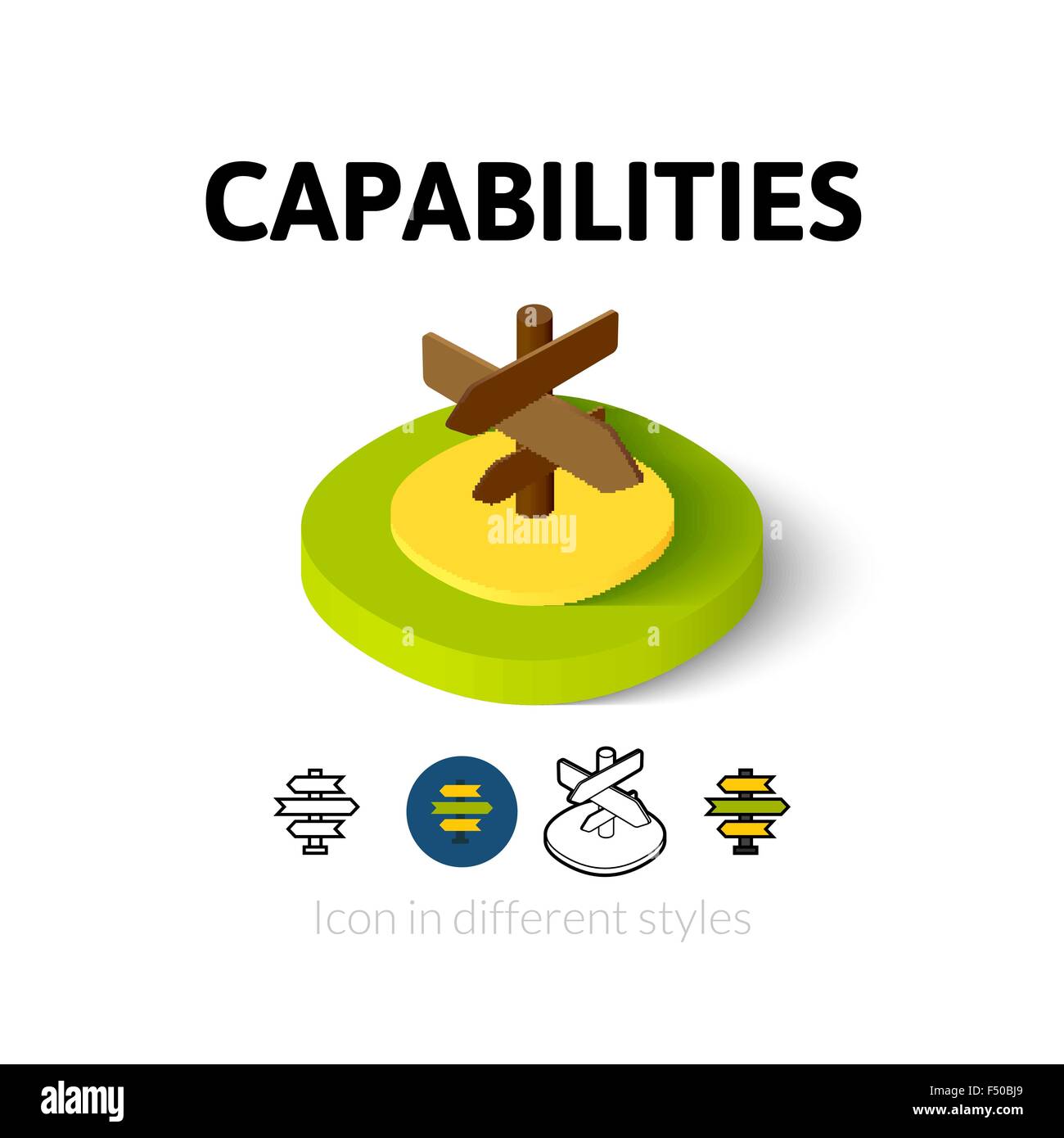Capabilties icon in different style Stock Vector Image & Art - Alamy