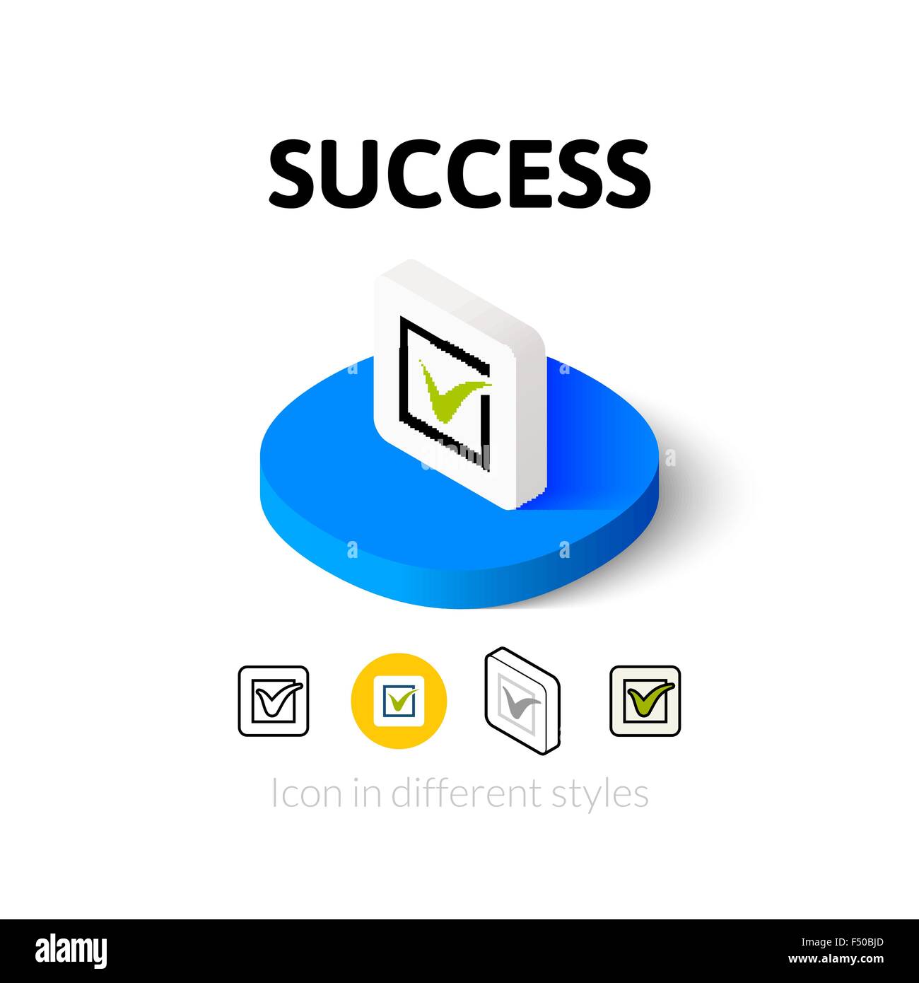 Success icon in different style Stock Vector Image & Art - Alamy