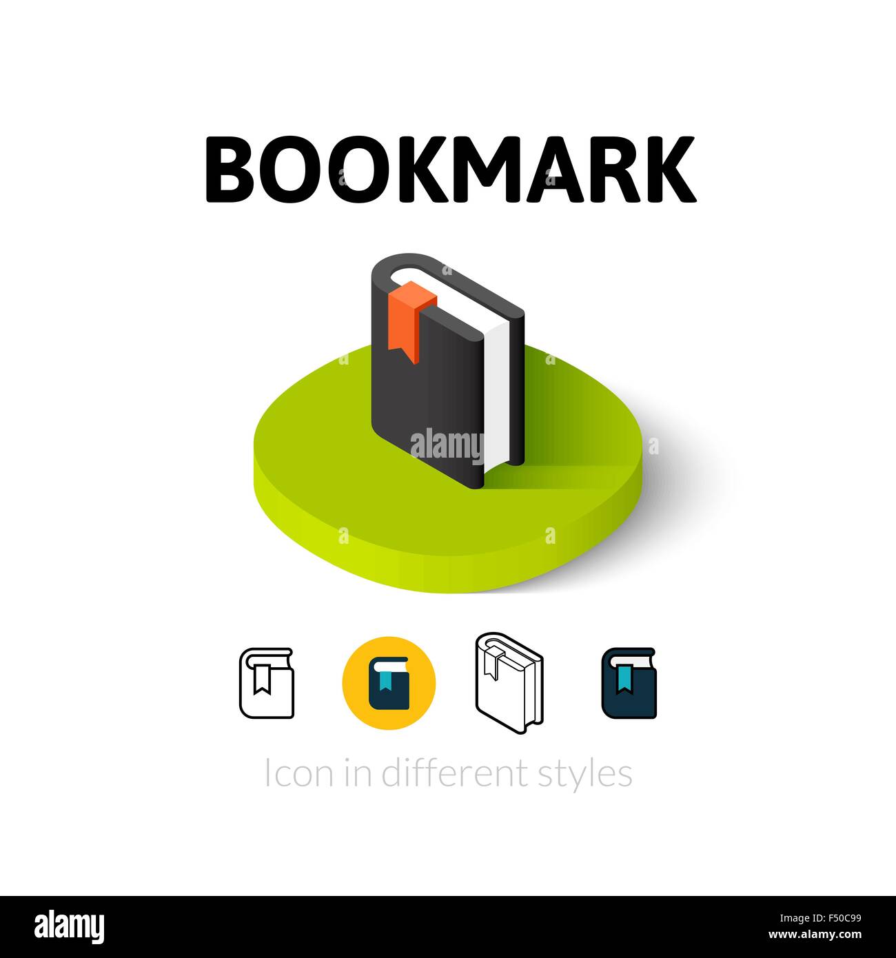 Bookmark icon in different style Stock Vector Image & Art - Alamy
