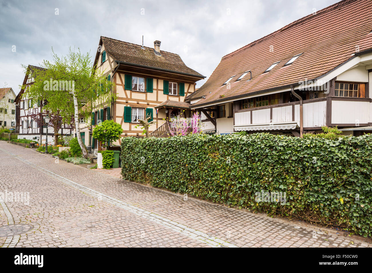 Medieval town Allschwil, Basel, Canton BaselLandschaft, Switzerland Stock Photo Alamy