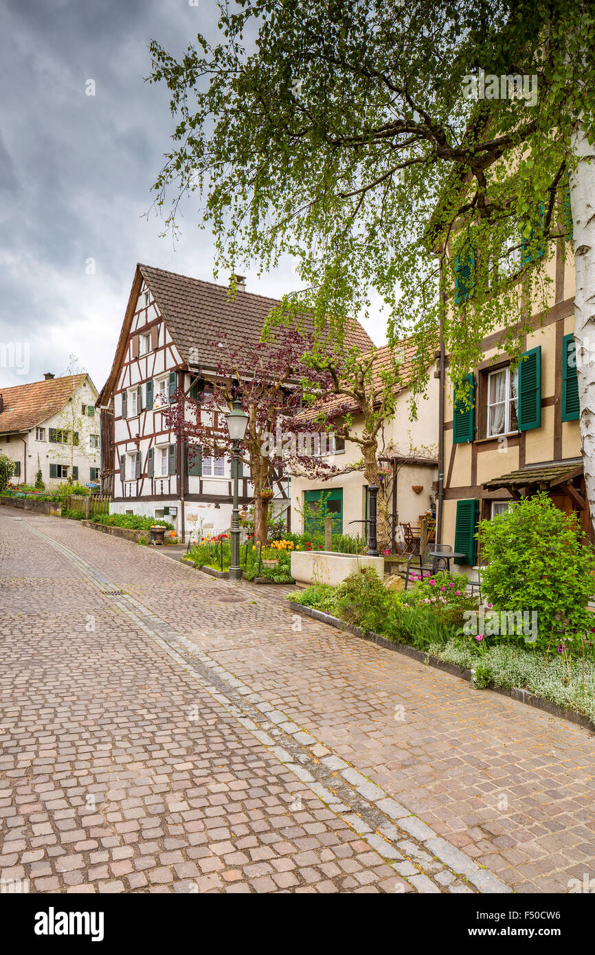 Medieval town Allschwil, Basel, Canton BaselLandschaft, Switzerland Stock Photo Alamy