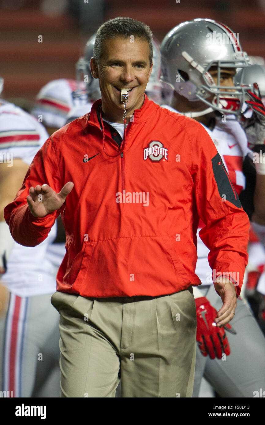 October 24 2015 Ohio State Buckeyes Head Coach Urban Meyer Smiles A 