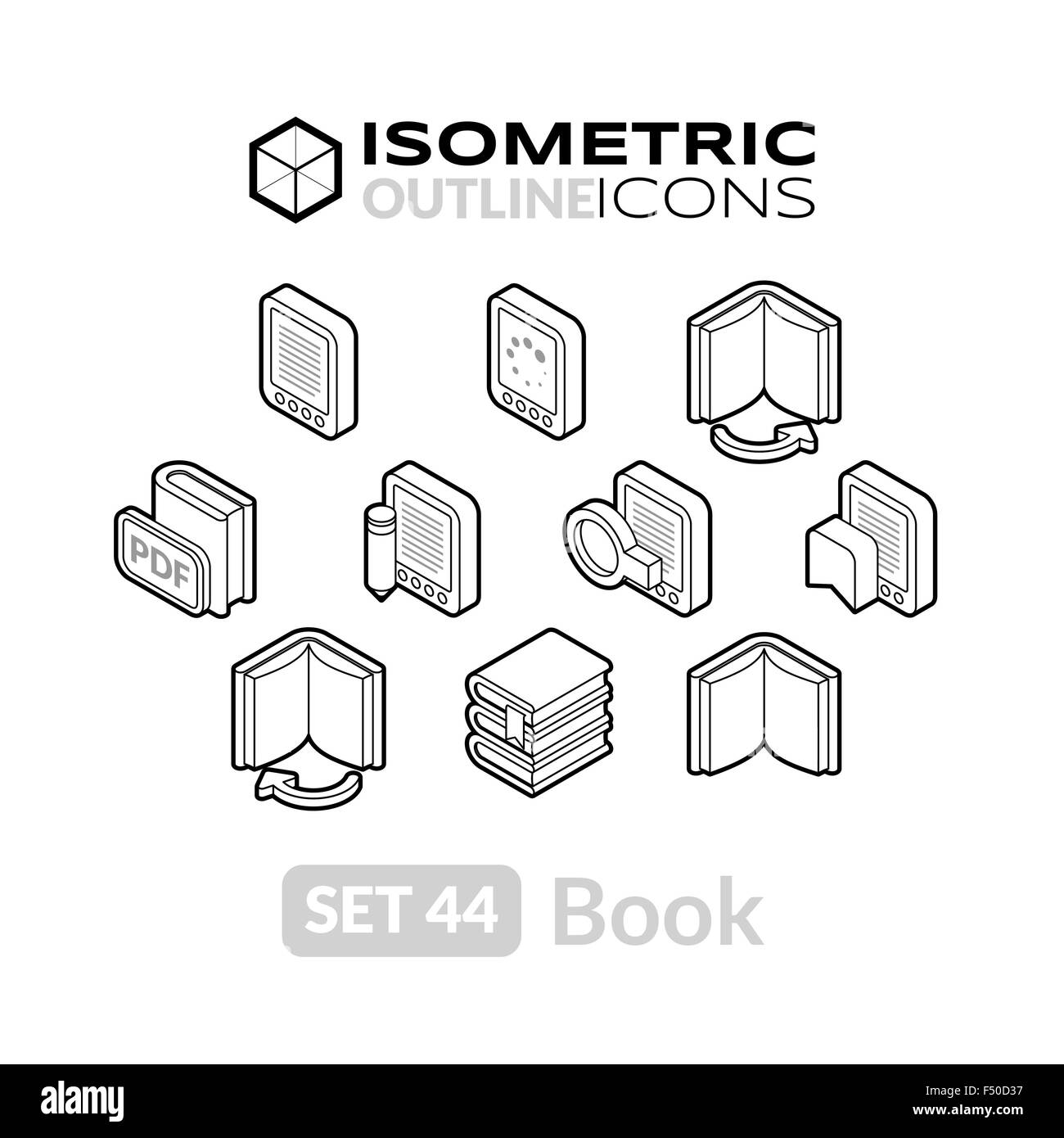 Isometric outline icons set 44 Stock Vector Image & Art - Alamy