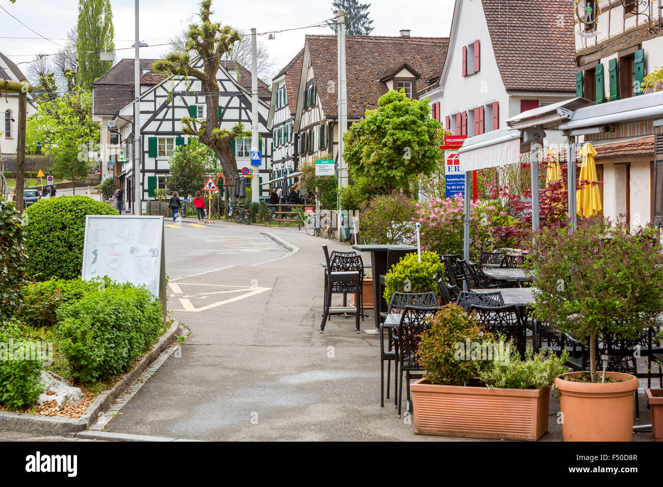 Medieval town Allschwil, Basel, Canton BaselLandschaft, Switzerland Stock Photo Alamy