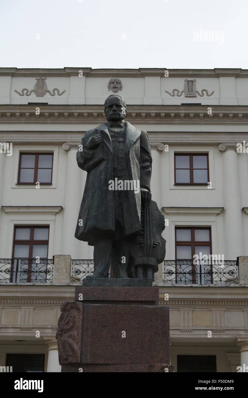 Old Statue in Warsaw Stock Photo Alamy