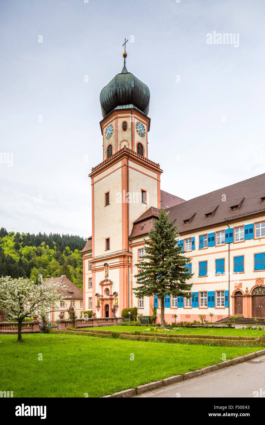 Kloster St. Trudpert monastery, Münstertal, Black Forest, Baden-Württemberg' Germany, Europe. Stock Photo
