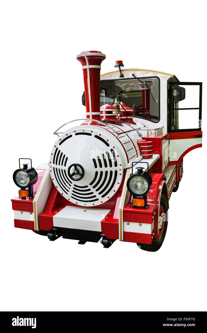 White and red locomotive hi-res stock photography and images - Alamy