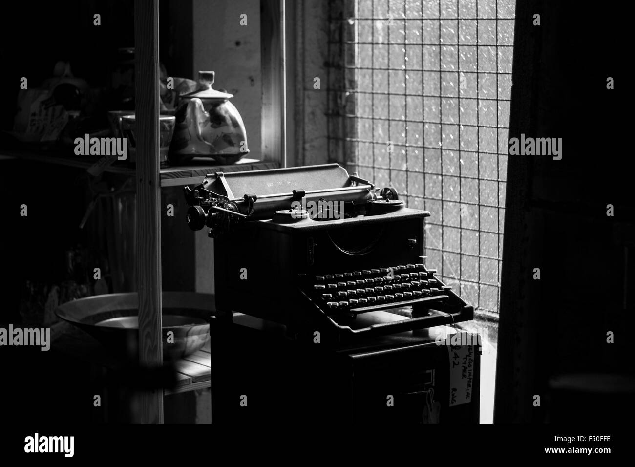 Eerie Typewriter Stock Photo