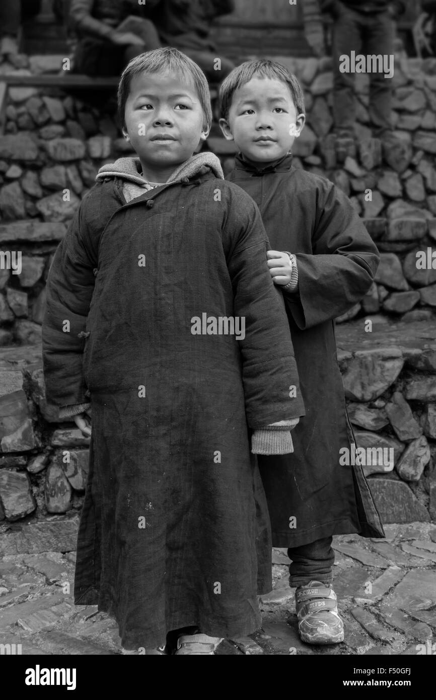The brother, Miao boys in traditional attire, Langde Shang Miao Village