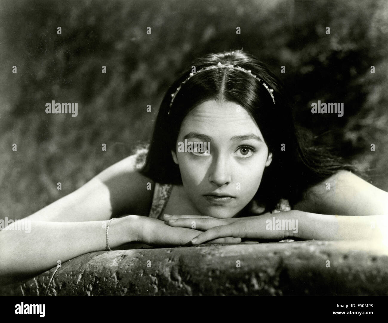 The actress Olivia Hussey in 'Romeo and Juliet', Italy Stock Photo