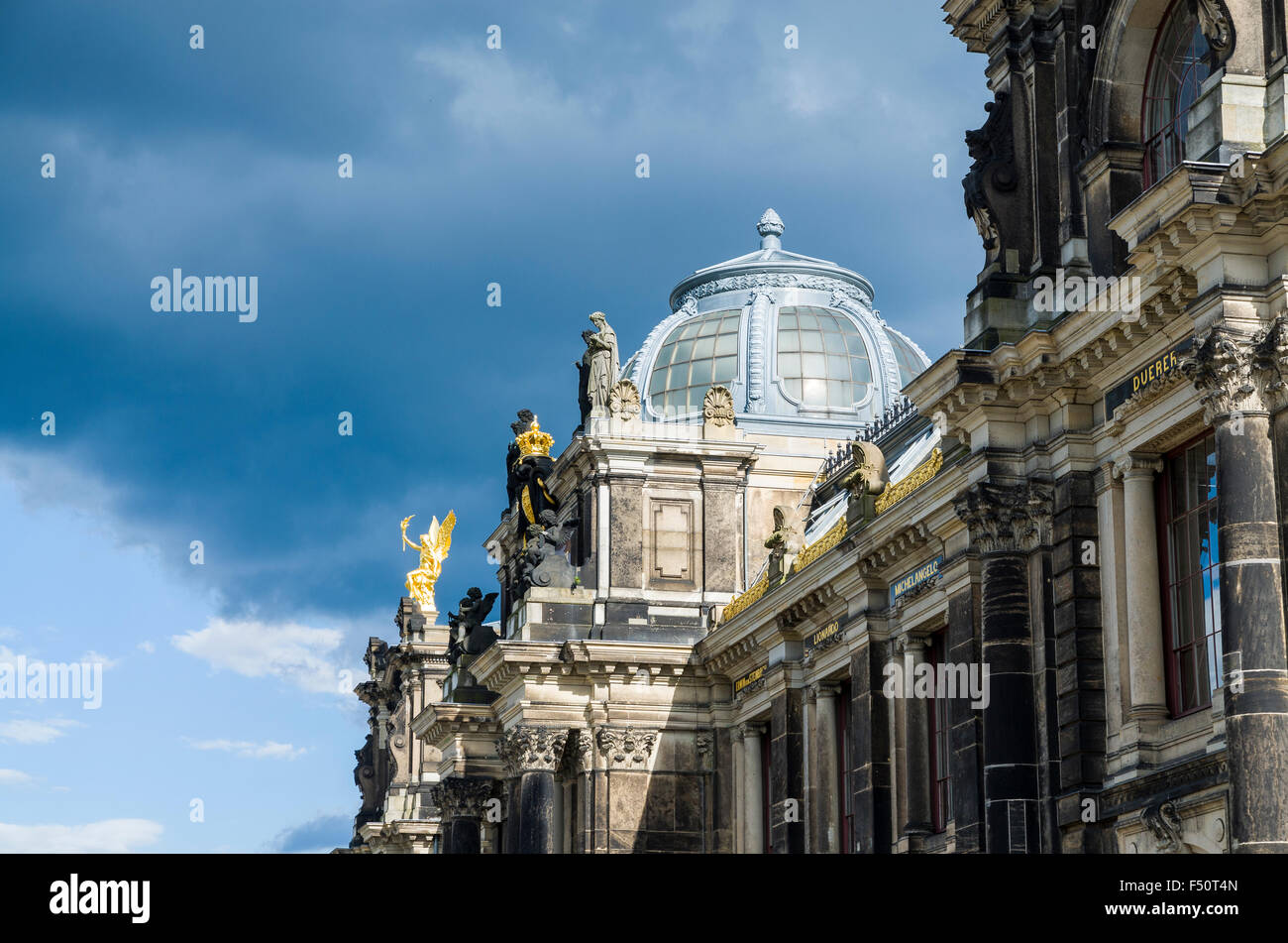 Part of Secundo Genitur on Brühl Terrace Stock Photo