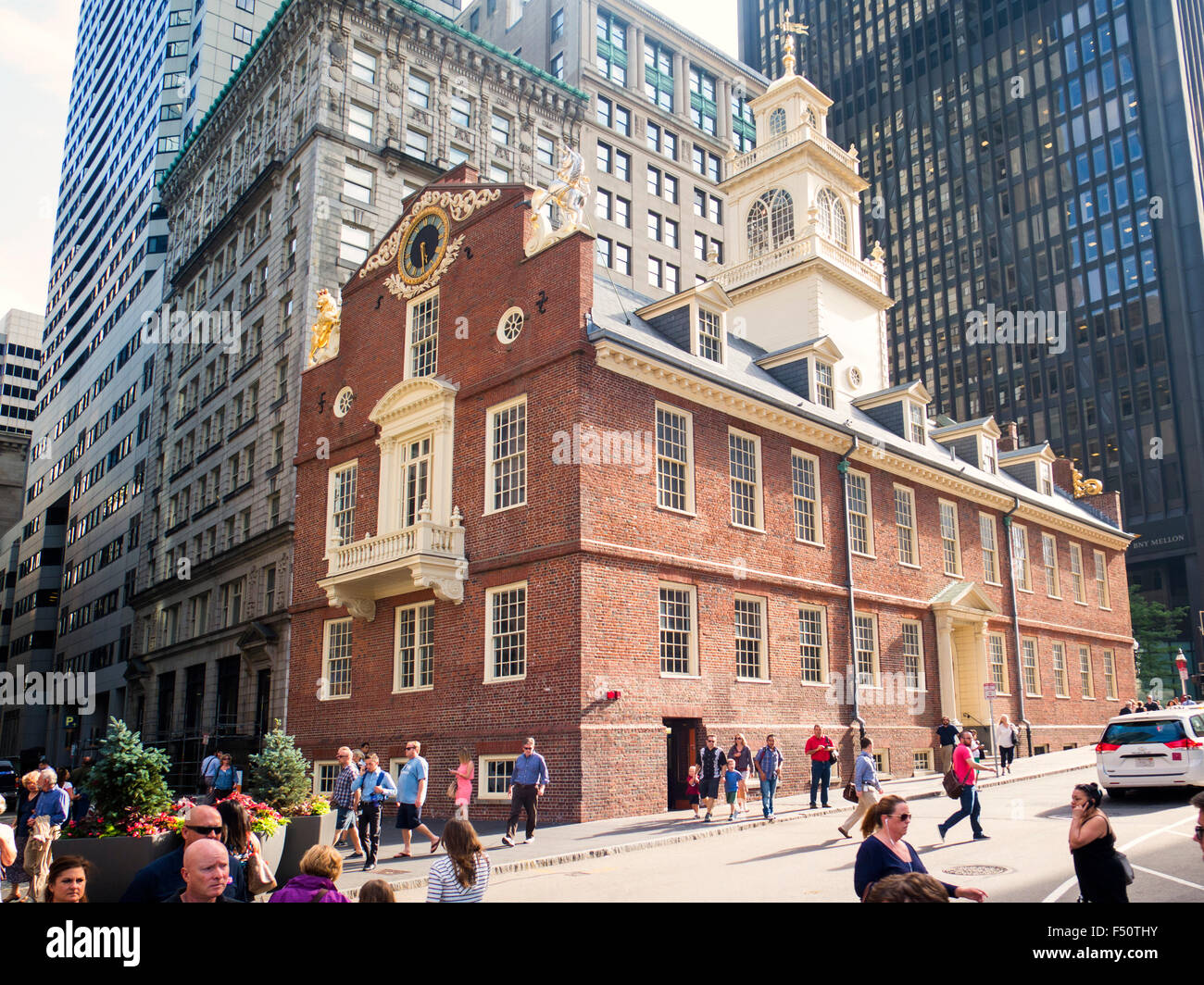 Customs House, site of Boston "massacre" 1770 Stock Photo