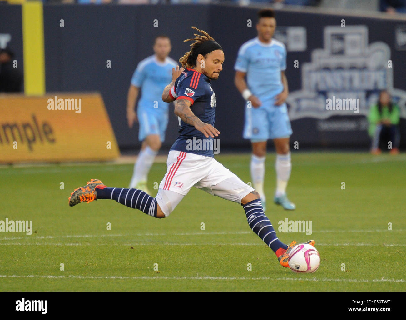 Bronx, New York, USA. 25th Oct, 2015. Jermaine Jones (13) of New England Revolution in action during a match against NYCFC, at Yankee Stadium, on Oct 25, in Bronx, New York. Gregory Vasil/Cal Sport Media Credit:  Cal Sport Media/Alamy Live News Stock Photo