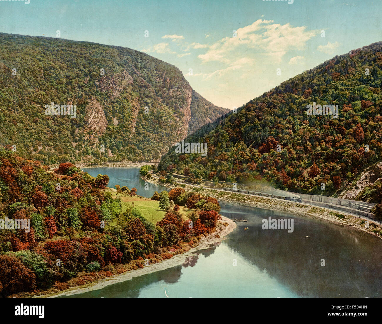 Delaware Water Gap, above the Gap from Winona Cliff, Pennsylvania
