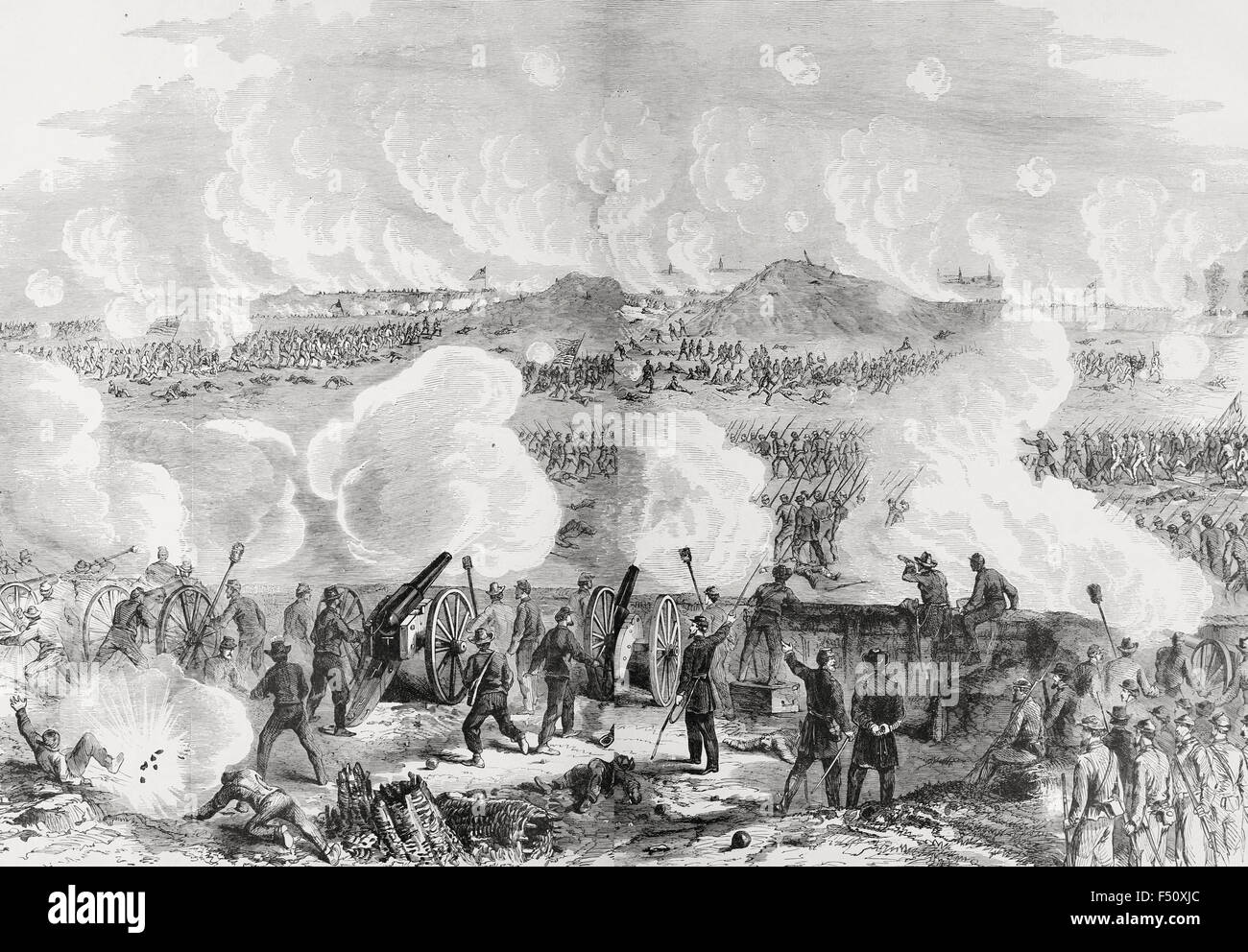 Siege of Petersburg The Ninth Corps Charging on the Enemy's works