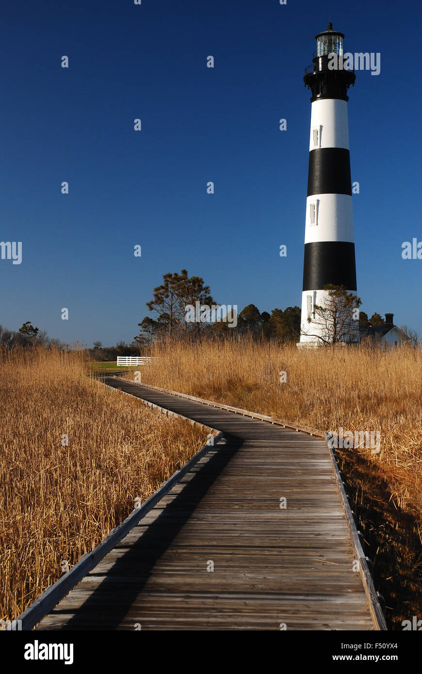 the Bodie Island Lighthouse on North Carolina's Outer Banks Stock Photo