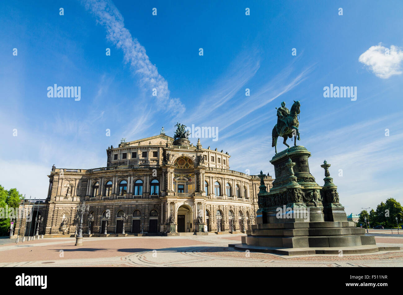 The Dresden Opera house, the Semper Opera Stock Photo Alamy