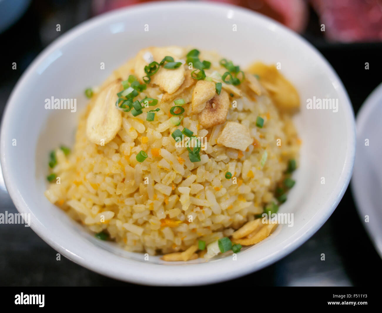 garlic fried rice Stock Photo