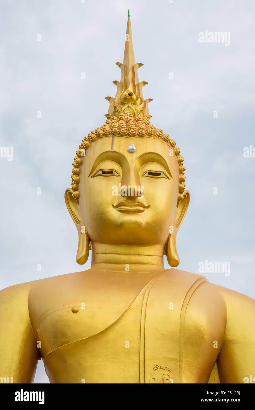 Buddha statue in the temple of Thailand Stock Photo - Alamy