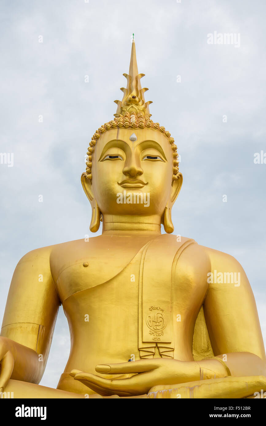 Buddha statue in the temple of Thailand Stock Photo - Alamy