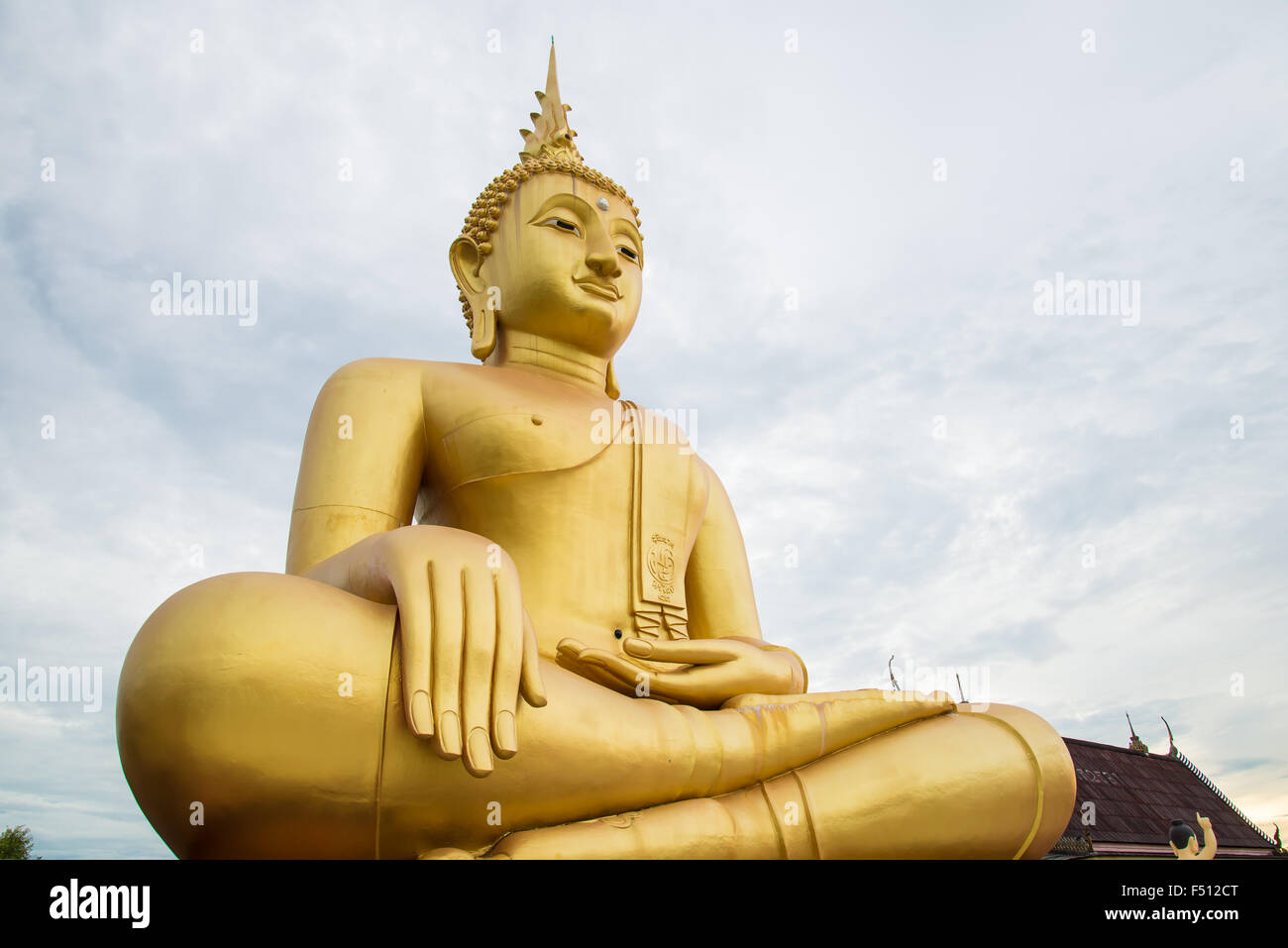 Buddha statue in the temple of Thailand Stock Photo - Alamy