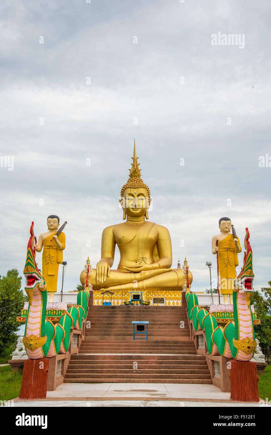 Buddha statue in the temple of Thailand Stock Photo - Alamy
