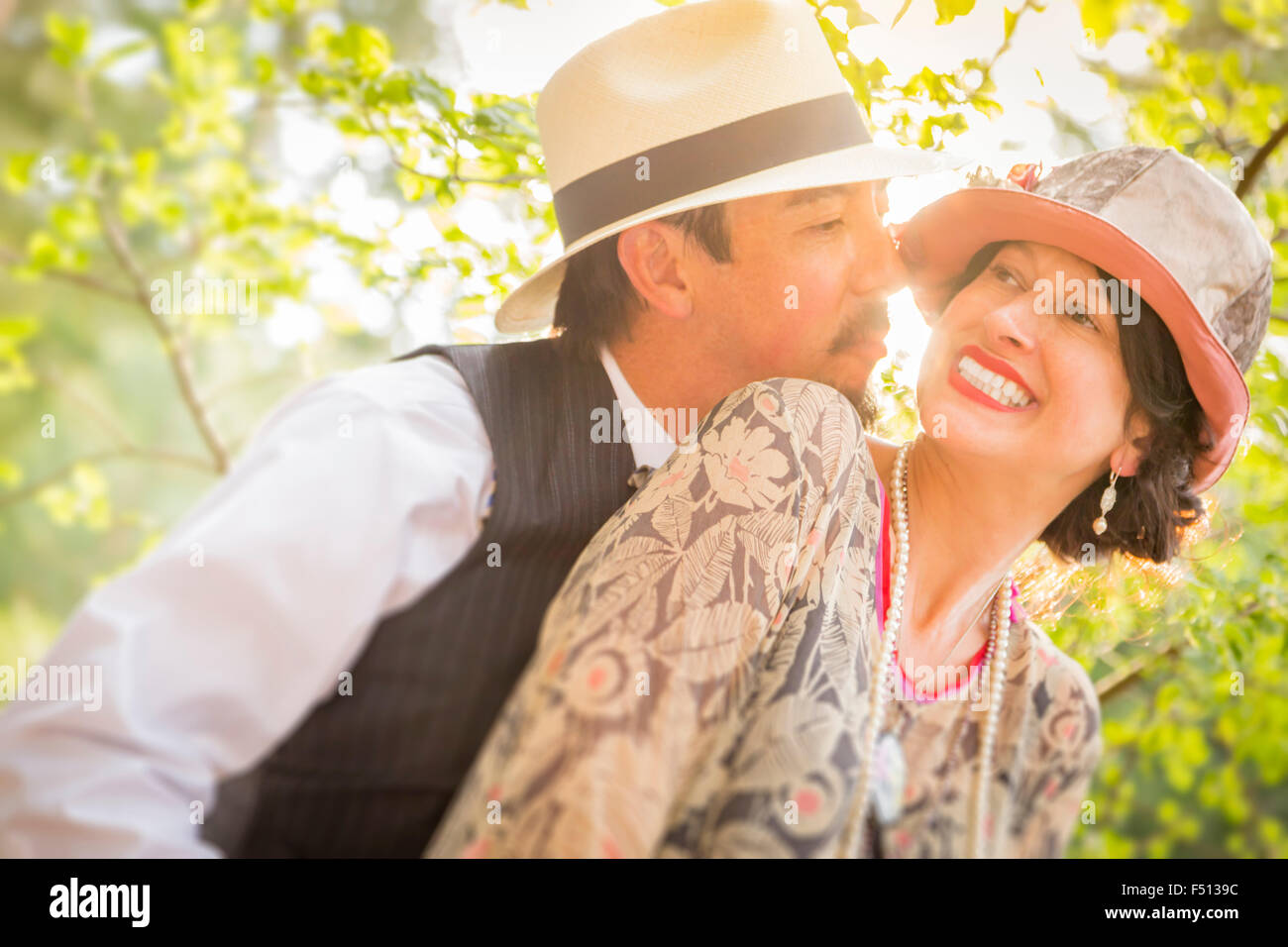 1930s romantic couple man woman hi-res stock photography and images - Alamy