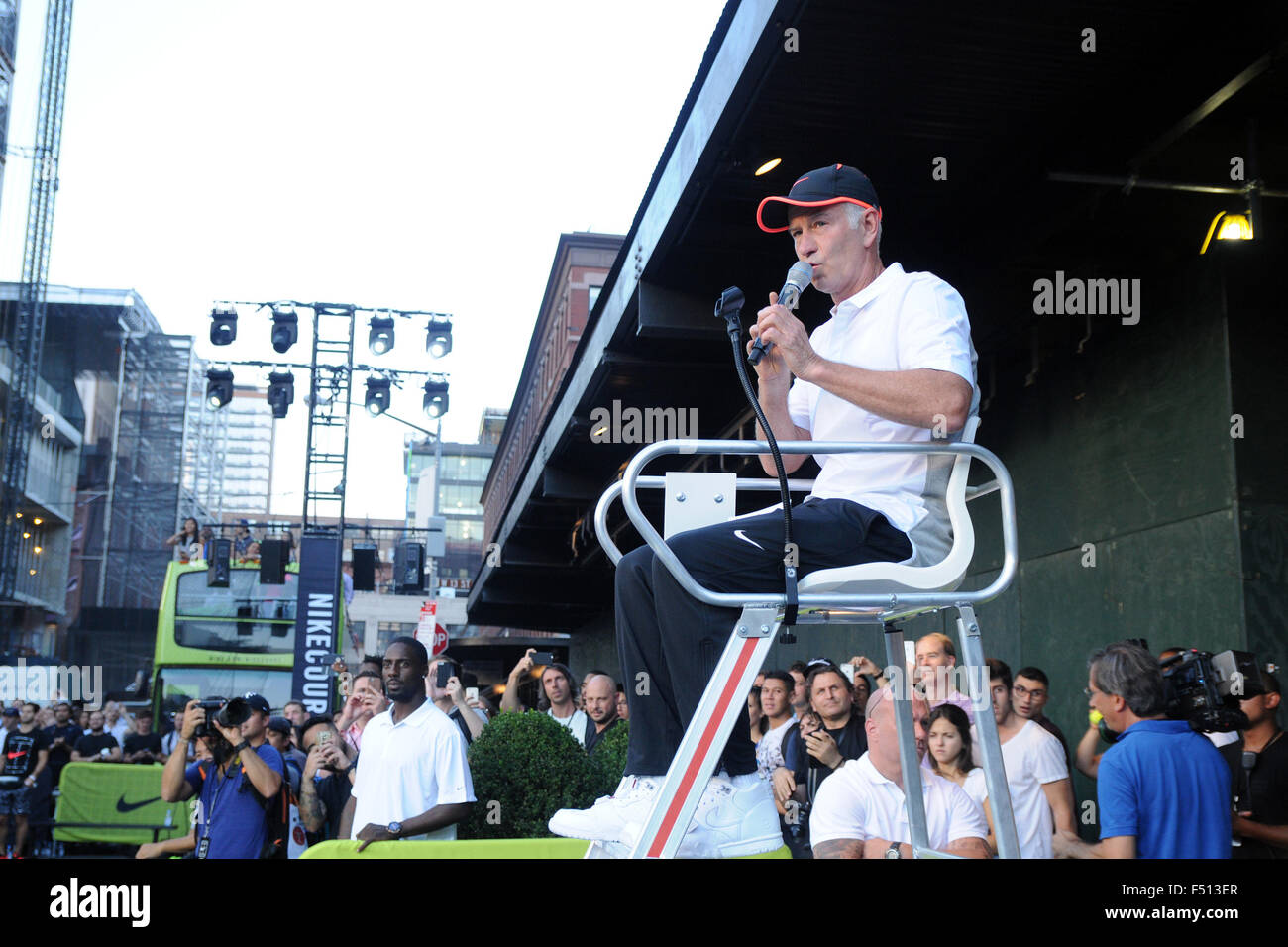 Nike's "NYC Street Tennis" Event Featuring: John McEnroe Where: New