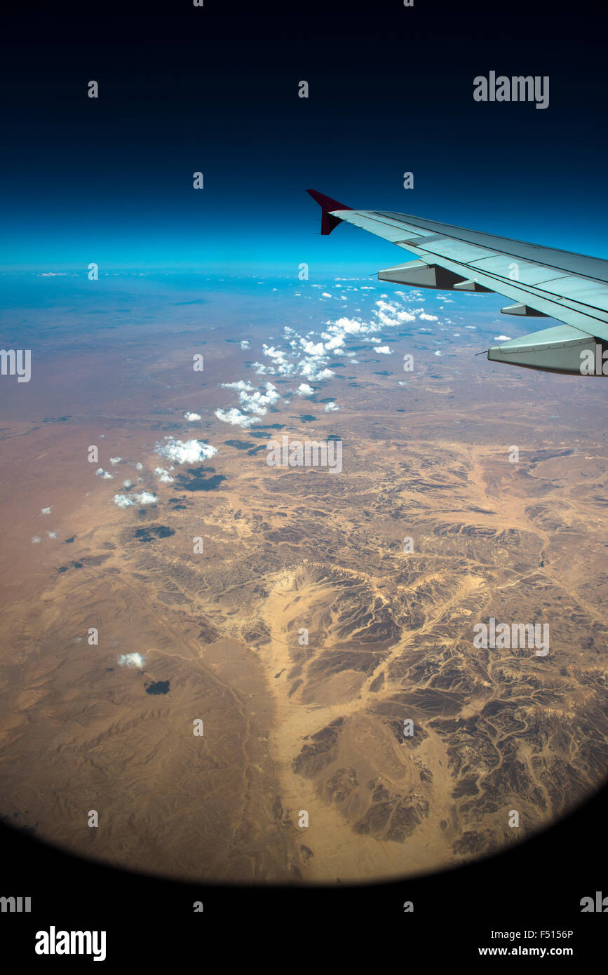 Beautiful desert landscapes in northern Sinai, Egypt. Stock Photo