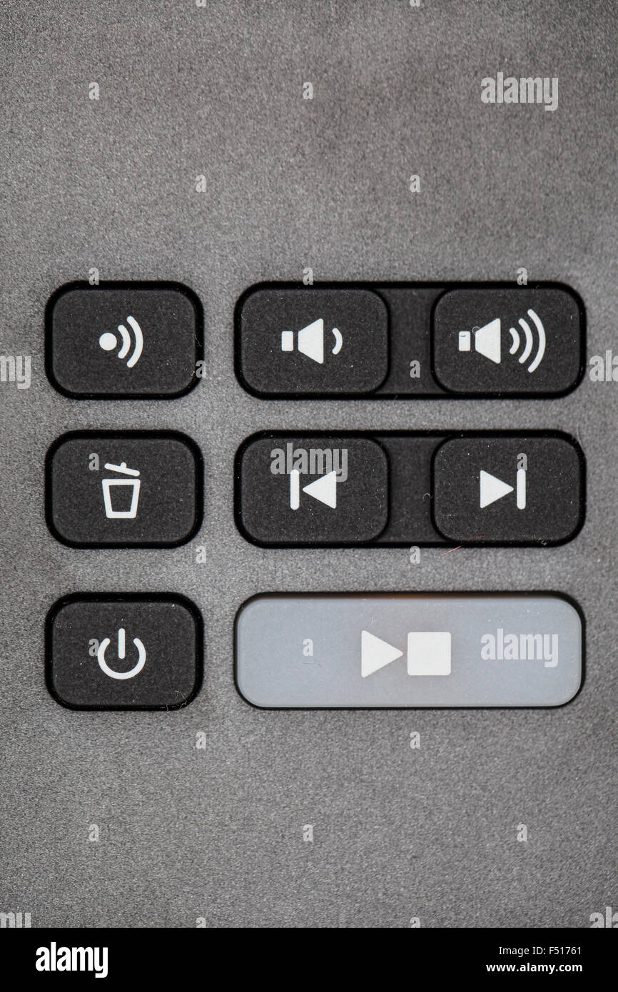 buttons on the answering machine Stock Photo - Alamy