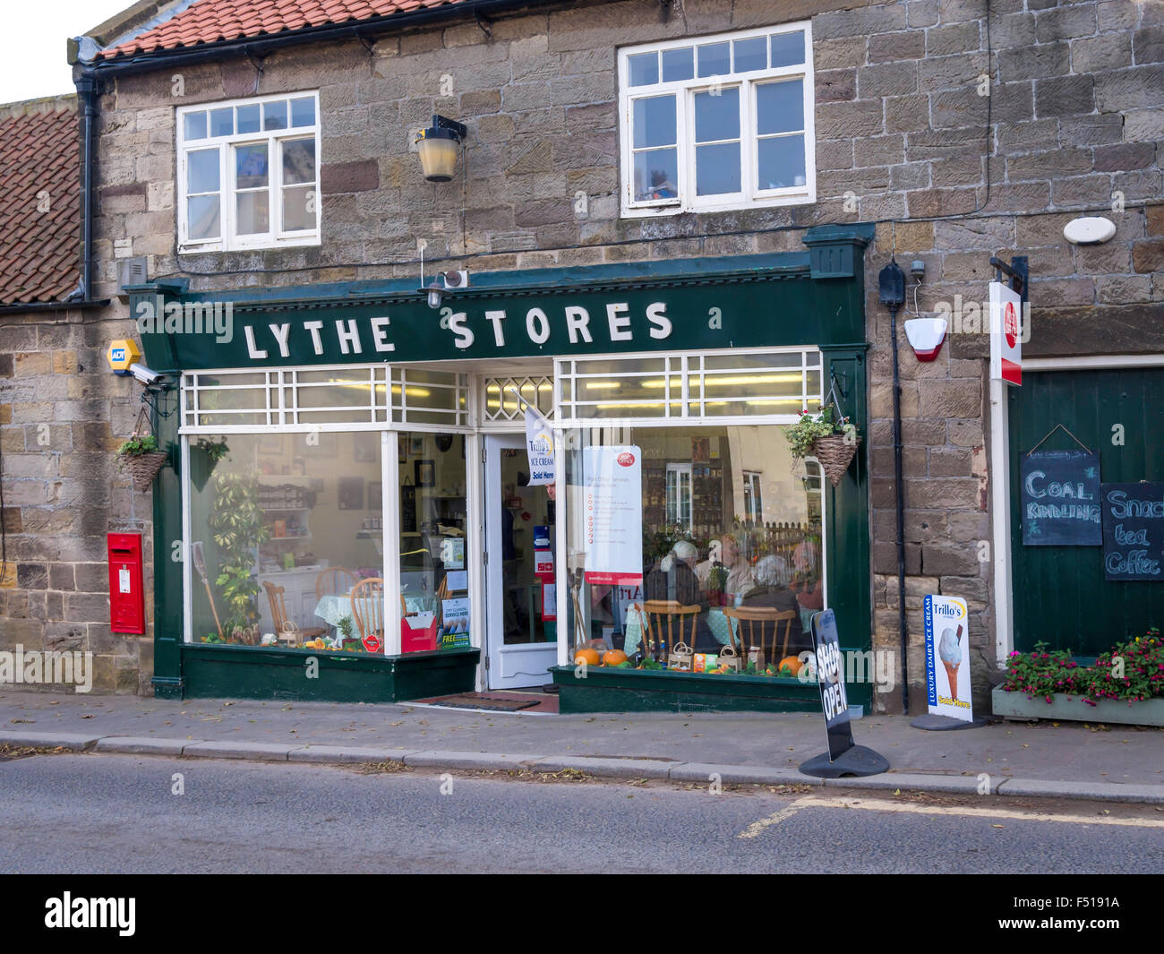 Old fashioned Village Store and tea room in Lythe near Whitby North