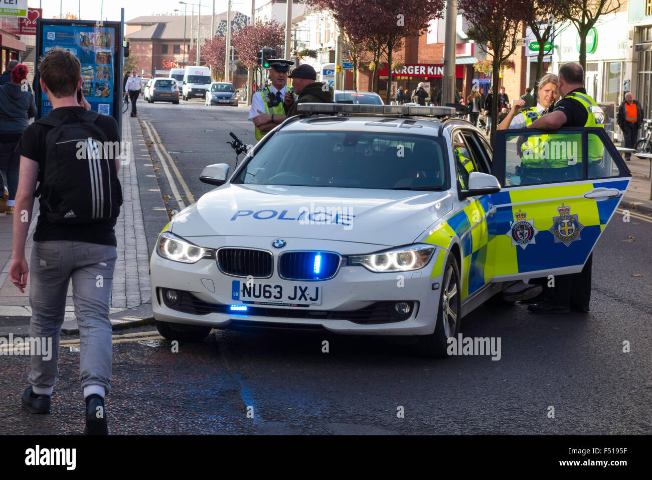 British bmw police car hi-res stock photography and images - Alamy
