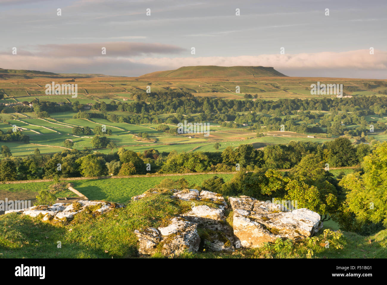 Addleborough in Wensleydale Stock Photo