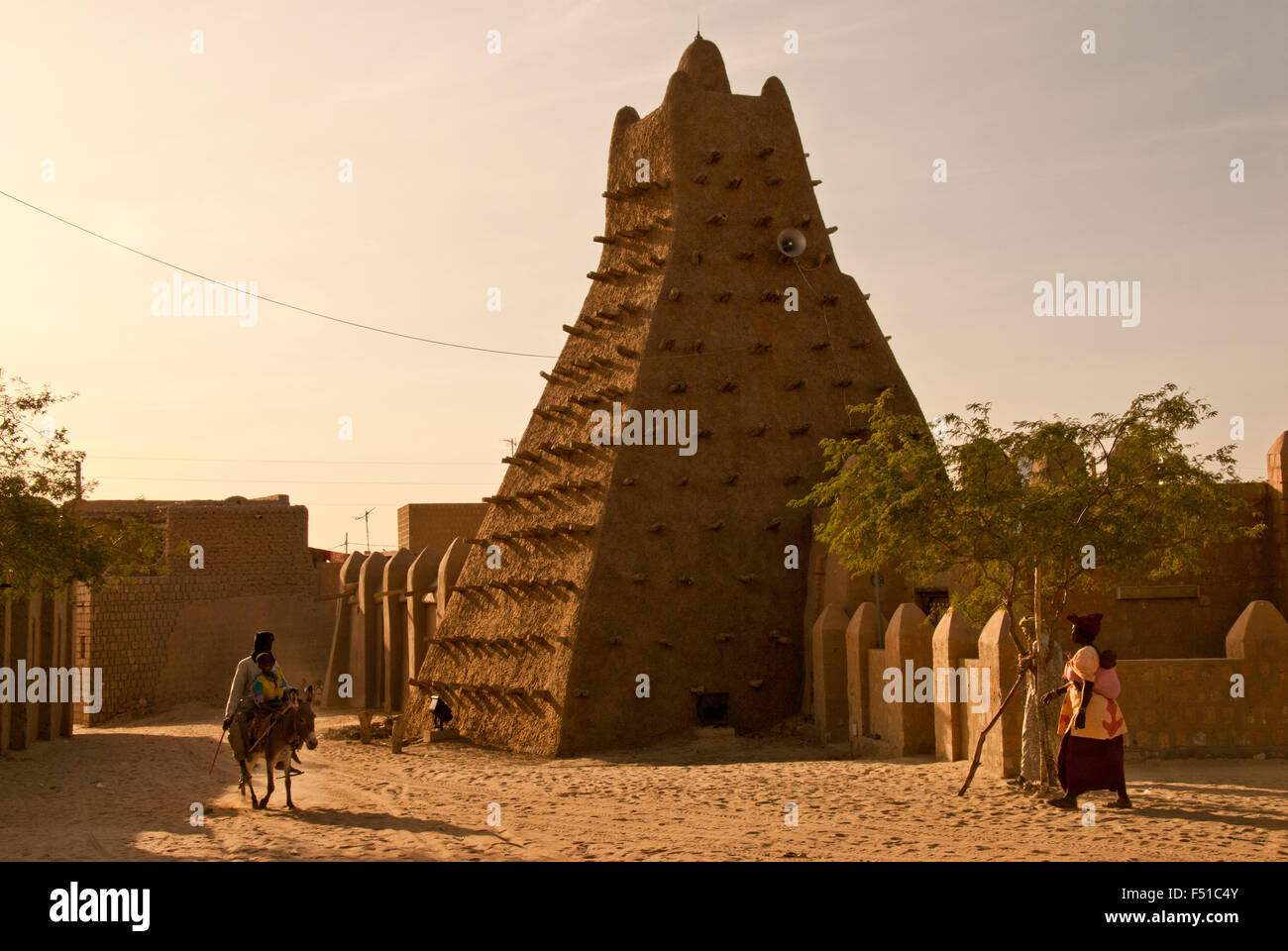 Sankore mosque.Built in 15th-16th centuries . Timbuktu city. Timbuktu region. Mali. Stock Photo