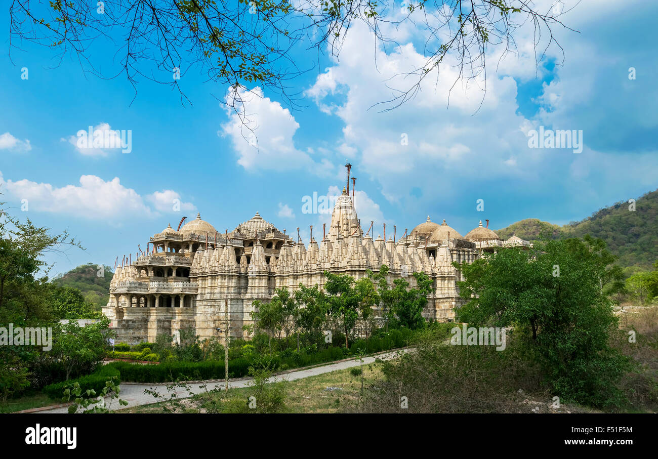 Jain Temple of Ranakpur Rajasthan Stock Photo - Alamy