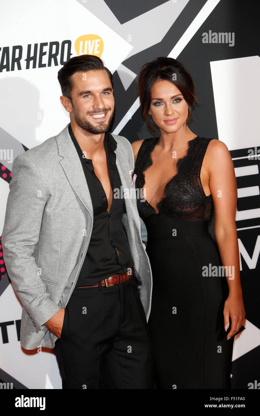 Alex Cannon and Vicky Pattison arrives at the 2015 MTV Europe Music