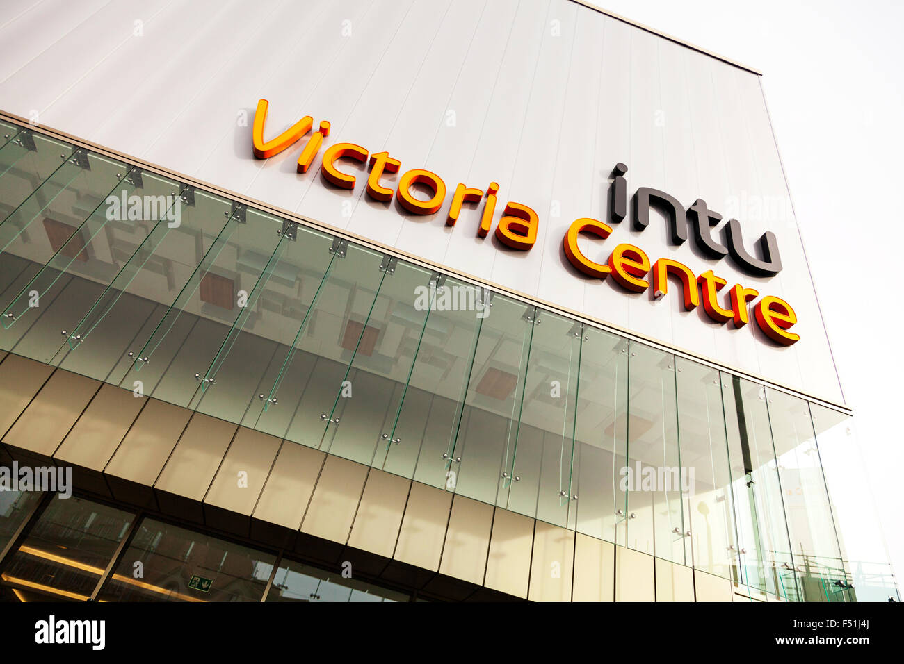 intu Victoria Centre shopping complex Nottingham City shops store front