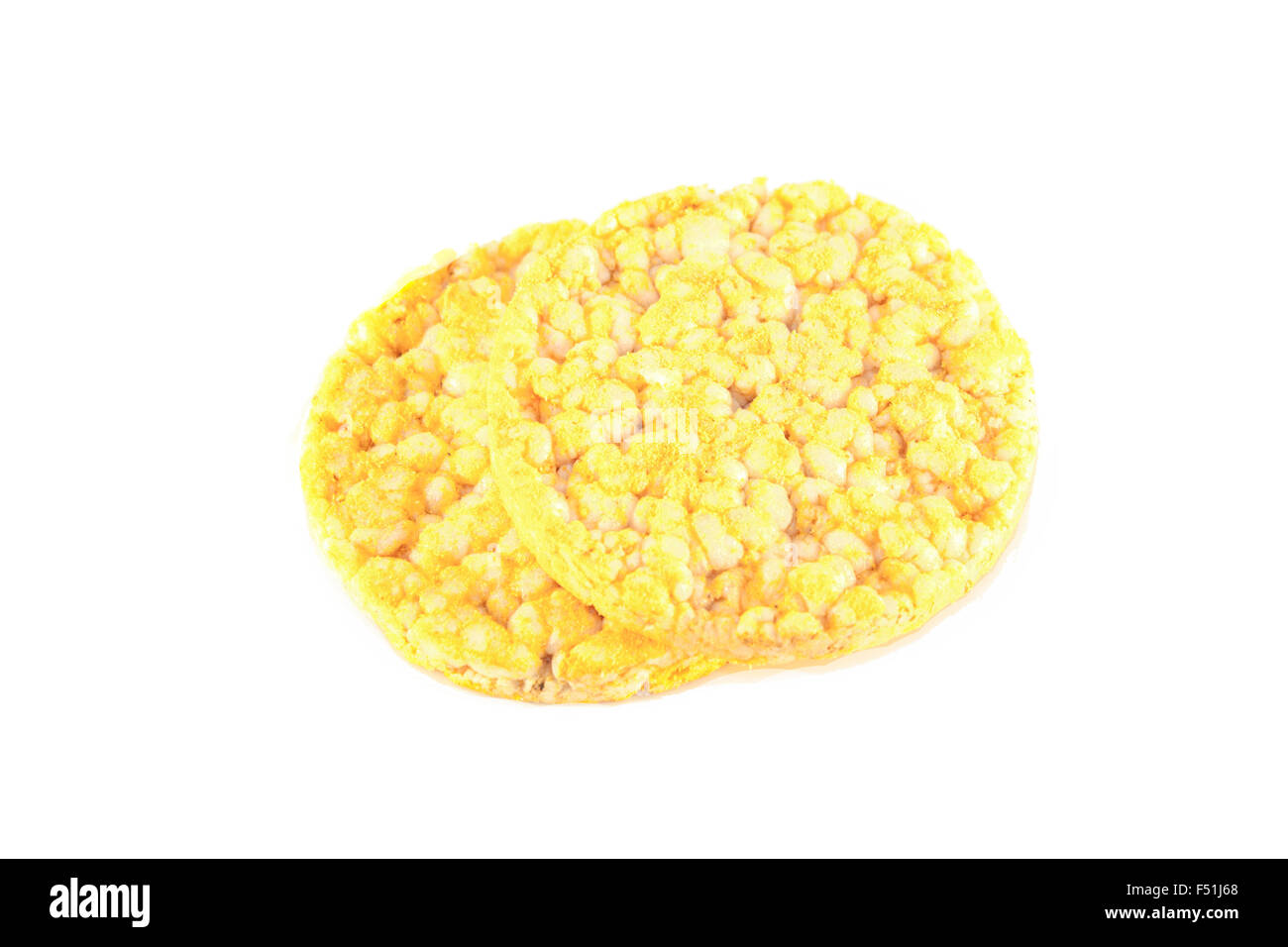 Seasoned rice cakes, isolated on white background Stock Photo Alamy