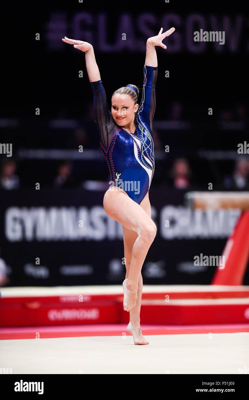 Gymnastics World Championships Womens Qualifications  23.10.15. FERRARI Vanessa Stock Photo