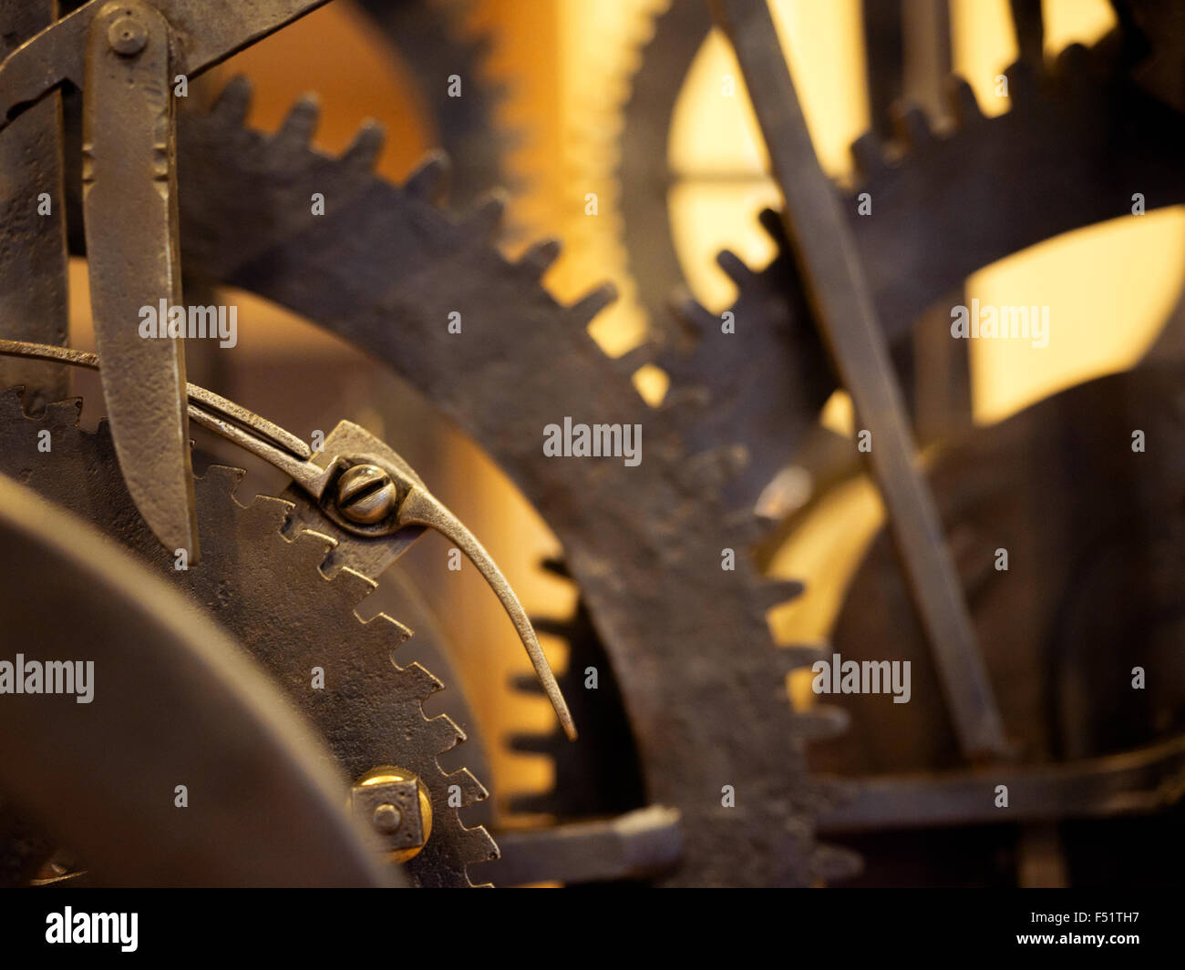 Grunge gear, cog wheels background. Concept of industrial, science, clockwork, technology Stock