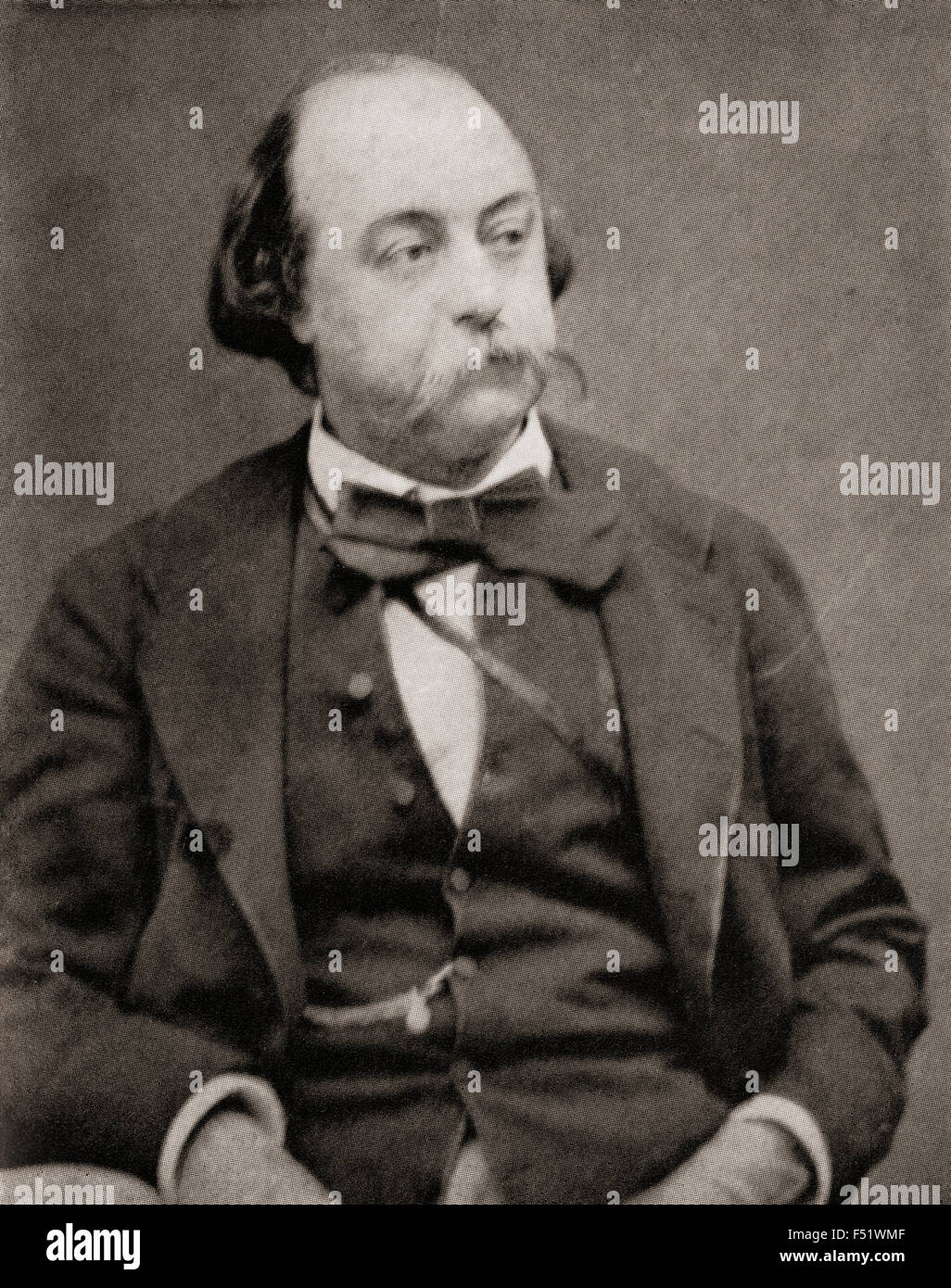 Gustave Flaubert, 1821 – 1880.  French novelist. Stock Photo