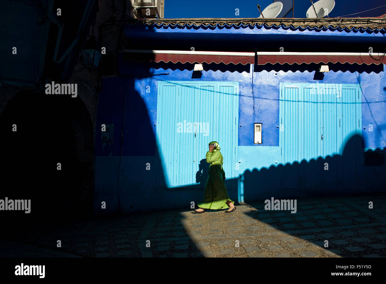 Morocco, Chefchaouen, daily life Stock Photo